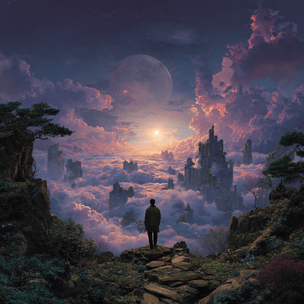 Dimensional landscape concept art